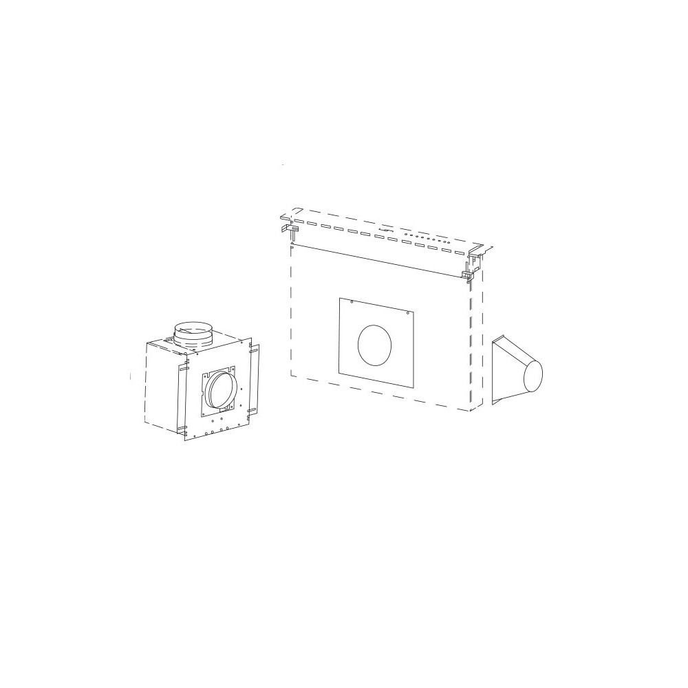 Kit d'installation moteur déportée pour hotte Roblin 112.0500.697 6401043 Kit d'installation moteur déportée pour hotte Roblin 112.0500.697 6401043