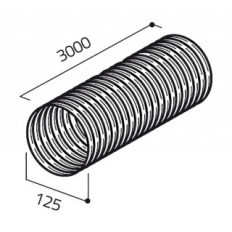 Gaine aluminium ELICA 3m 125mm 1052W