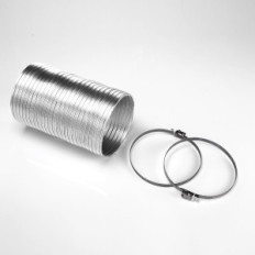 kit tuyau aluminium 125 mm avec 2 colliers de serrage ELICA TURBOAIR KIT0094727