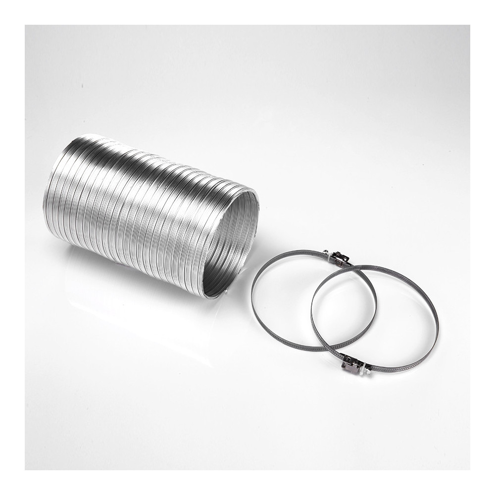 kit tuyau aluminium 150 mm avec 2 colliers de serrage ELICA TURBOAIR KIT0094725 kit tuyau aluminium 150 mm avec 2 colliers de serrage ELICA TURBOAIR KIT0094725