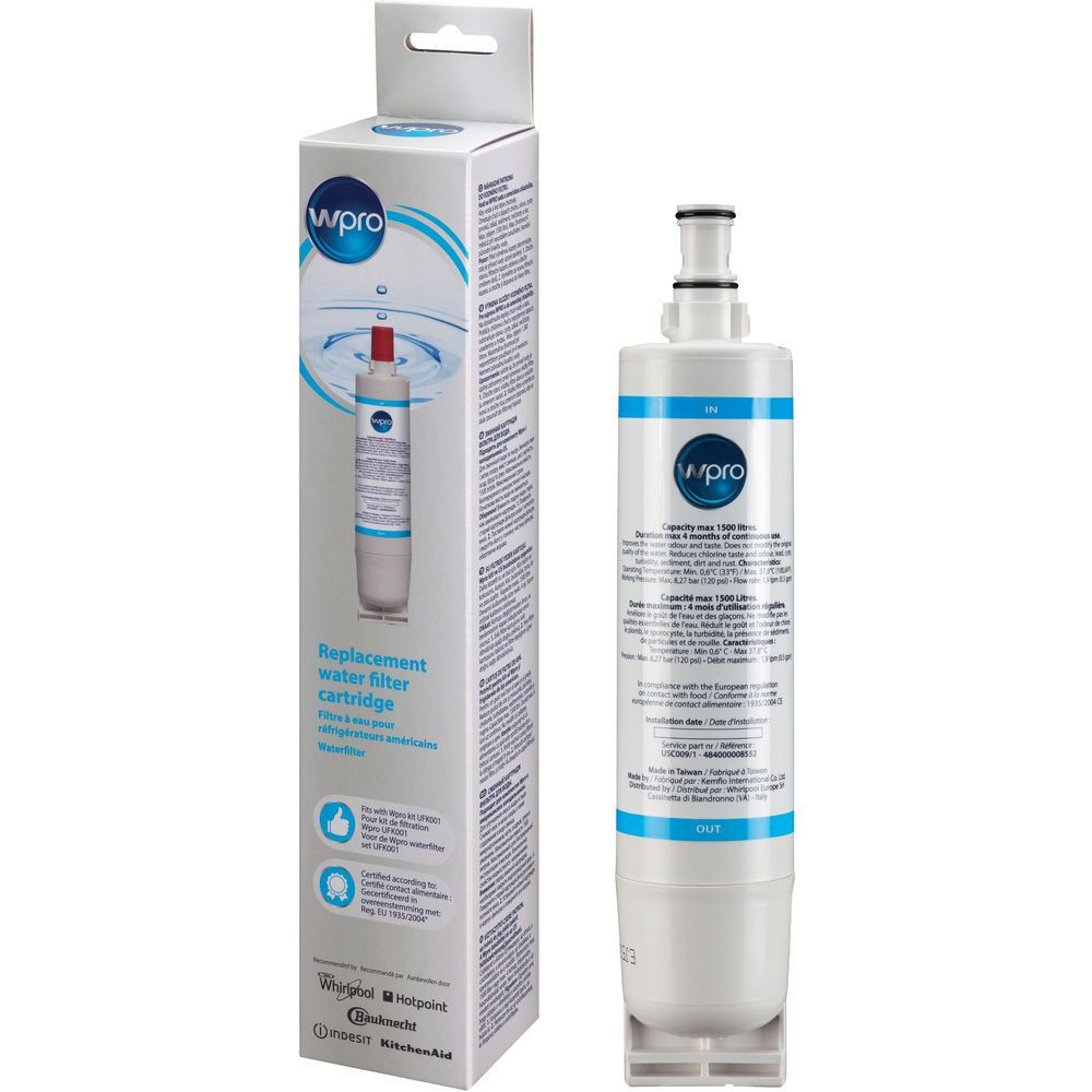 Filtre réfrigérateur américain Wpro USC009/1 484000008552 Filtre réfrigérateur américain Wpro USC009/1 484000008552