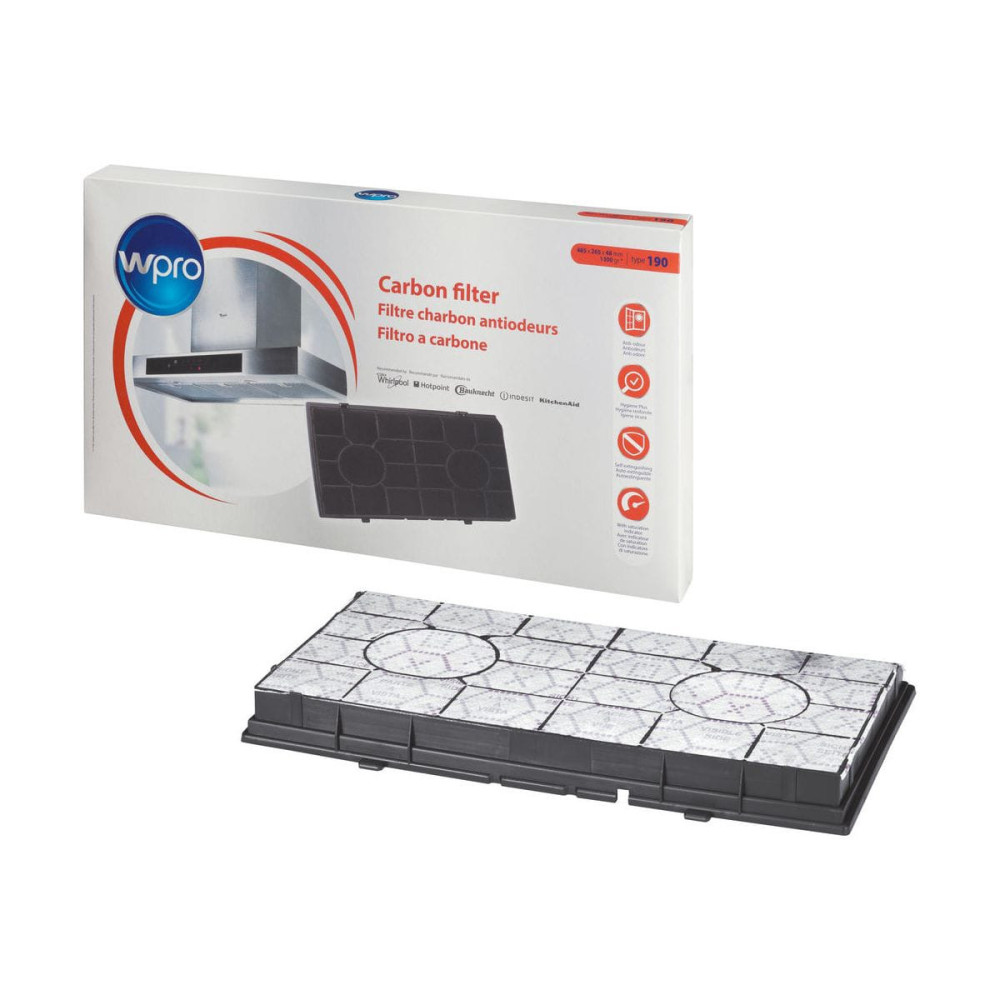 Filtre a charbon Wpro Type 190 CHF190 484000008578 Filtre a charbon Wpro Type 190 CHF190 484000008578