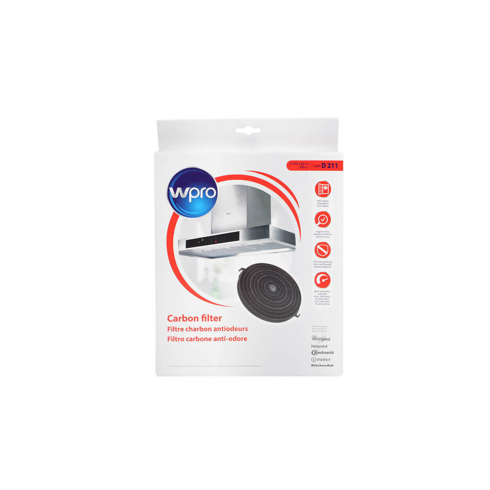 Filtre a charbon Wpro Type 211 CHF211 484000008635 Filtre a charbon Wpro Type 211 CHF211 484000008635