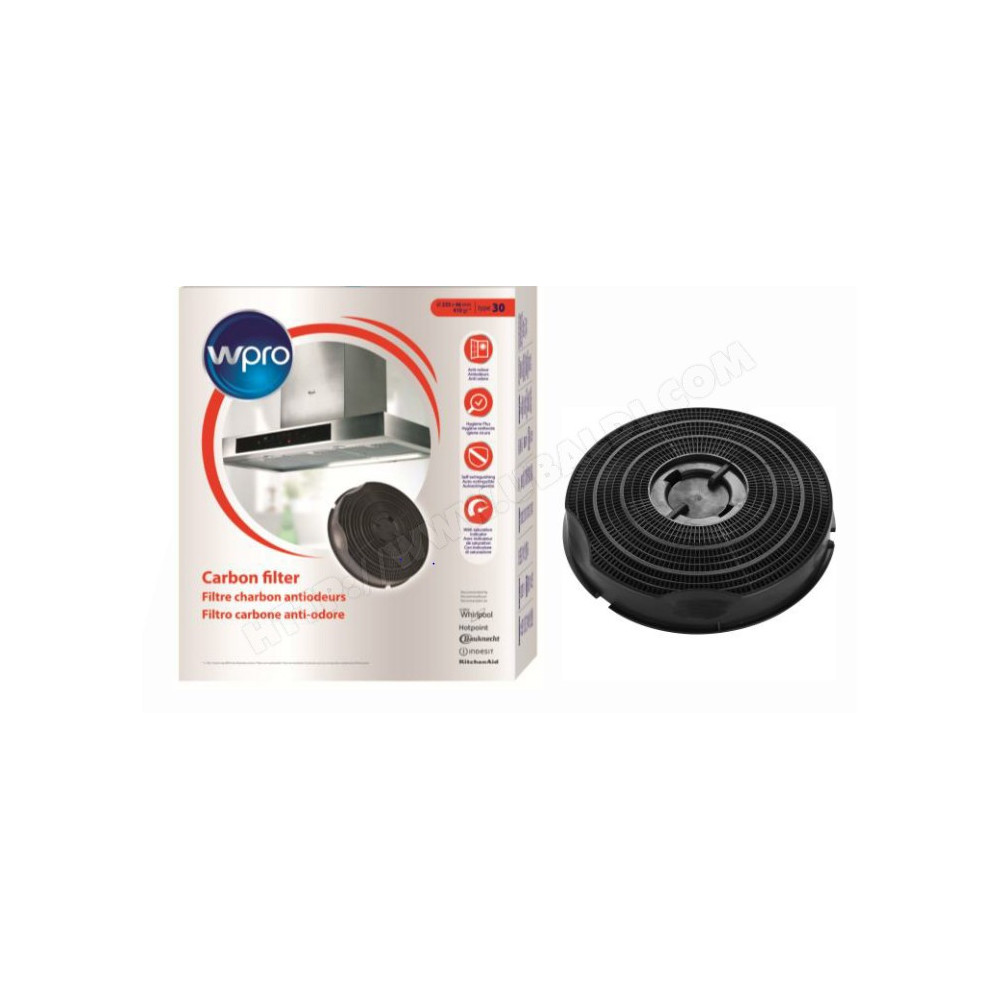 Filtre a charbon Wpro Type 30 CHF30 484000008609 Filtre a charbon Wpro Type 30 CHF30 484000008609