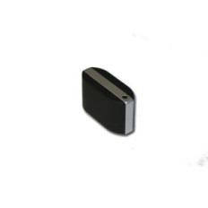 Bouton de four noir et inox