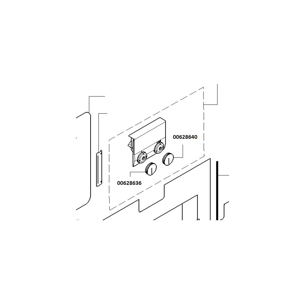 Bouton rotatif de four Gaggenau 00628636 628636