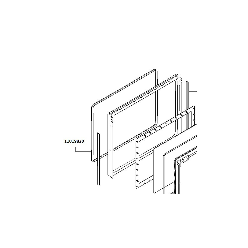 Joint de porte de four 11019820 Bosch Siemens Neff Viva Constructa Joint de porte de four 11019820 Bosch Siemens Neff Viva Constructa