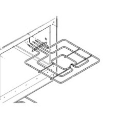 Résistance supérieur de voute grill pour four 00772389 772389 Bosch Siemens Neff Viva Constructa