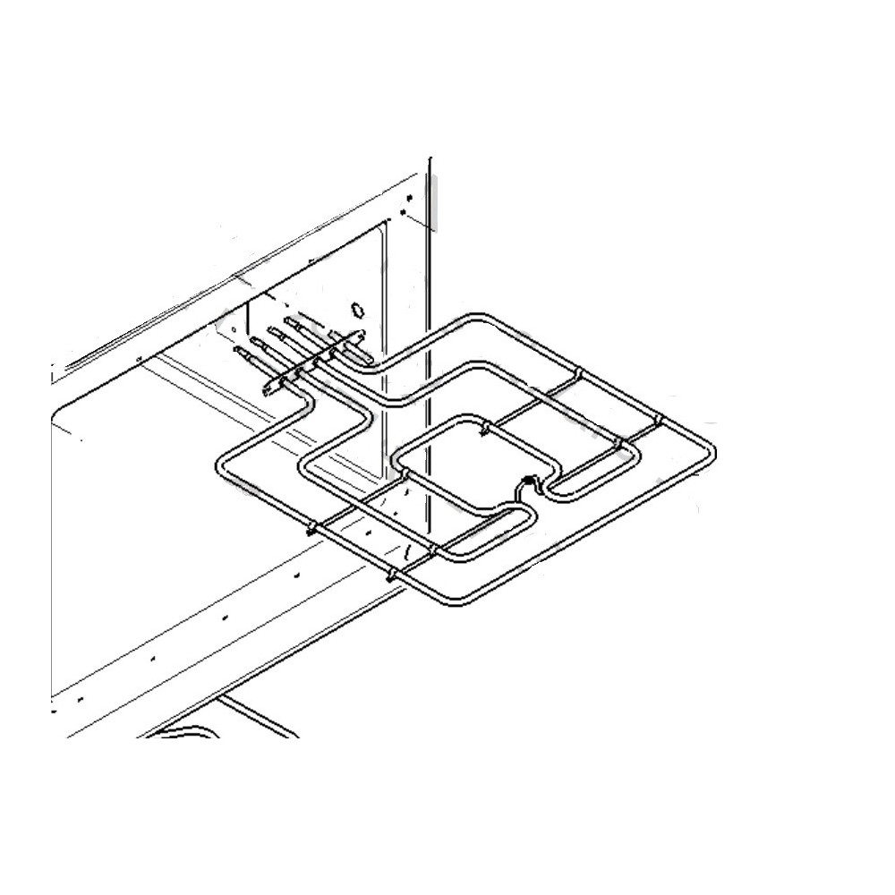 Résistance supérieur de voute grill pour four 11005012 Bosch Siemens N