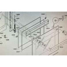 Vitre interne four