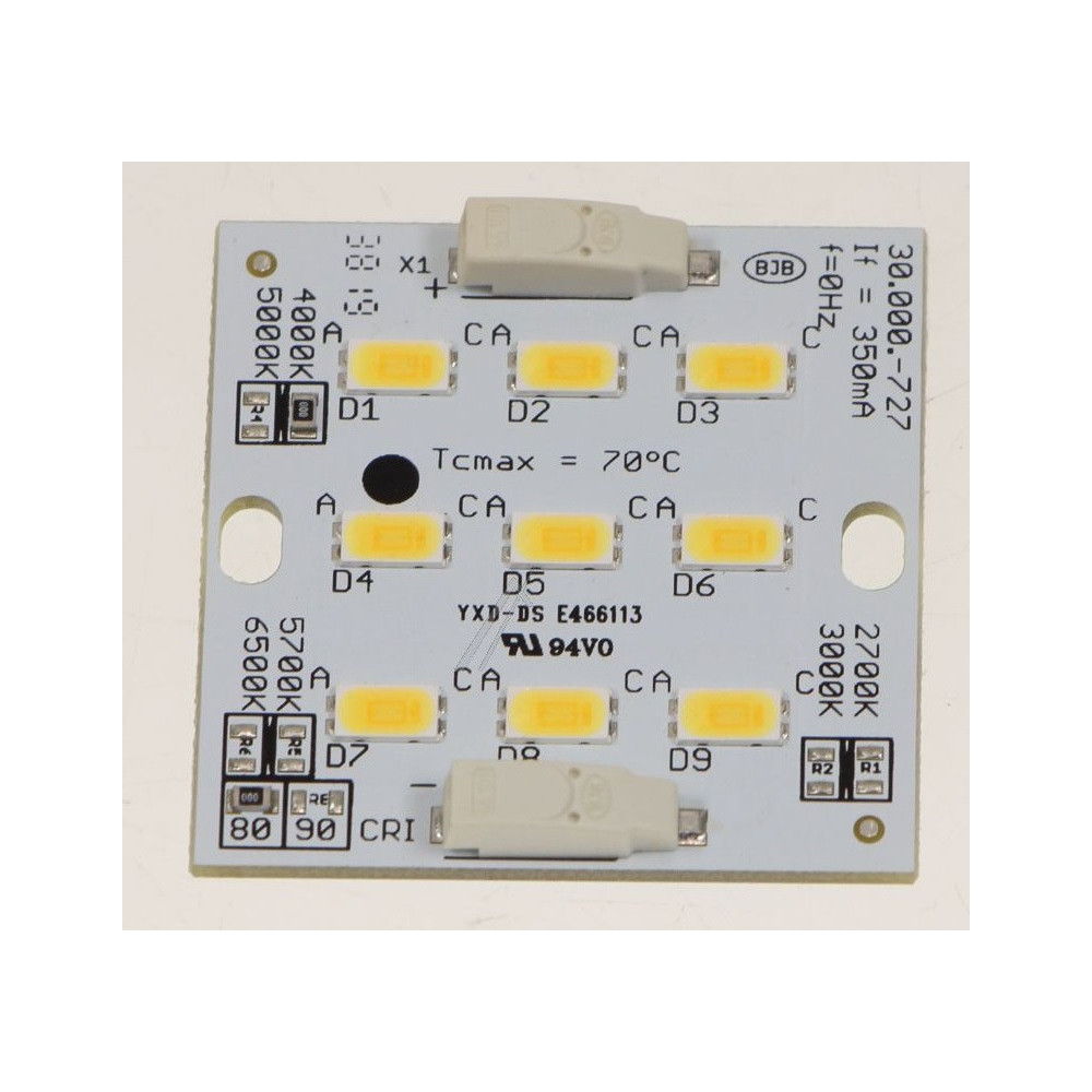 Carré LED de hotte 133.0511.098 Carré LED de hotte 133.0511.098