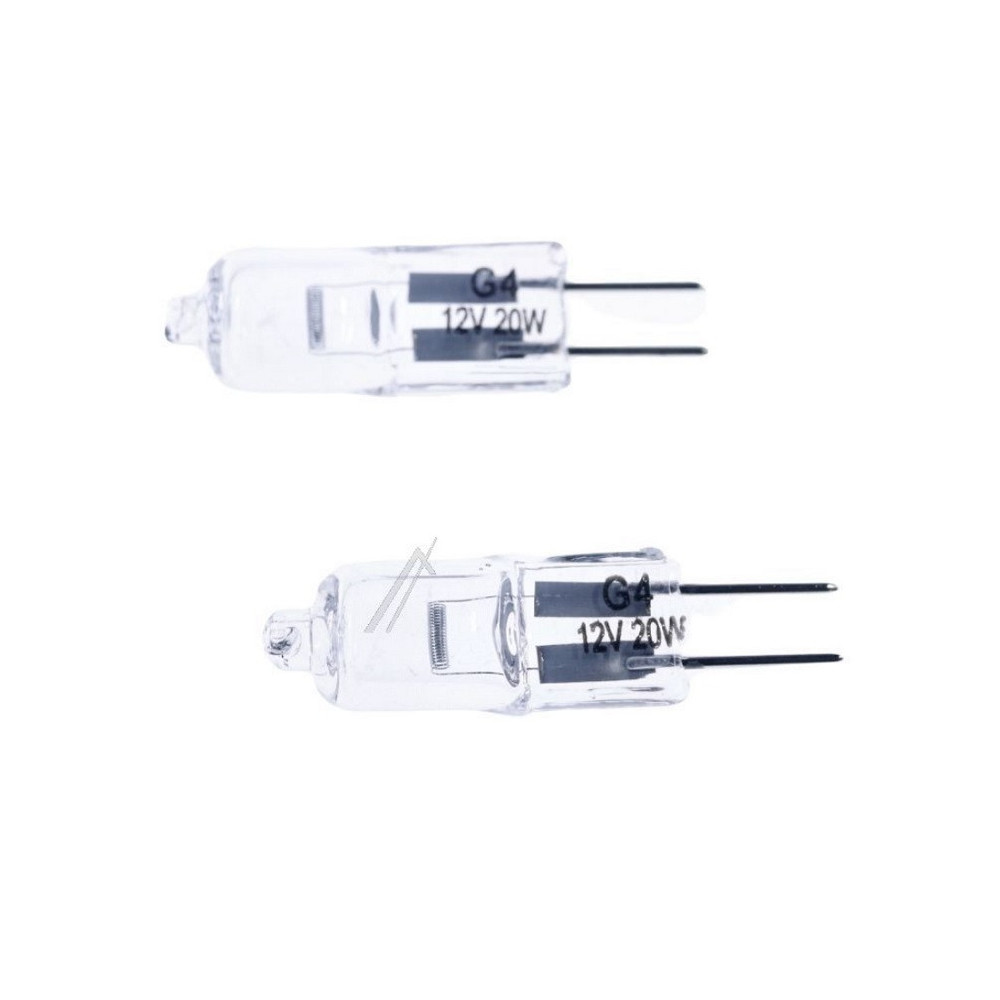 Lot de 2 Lampe halogène G4 12V 20W 2900K pour hotte Franke 133.0565.492