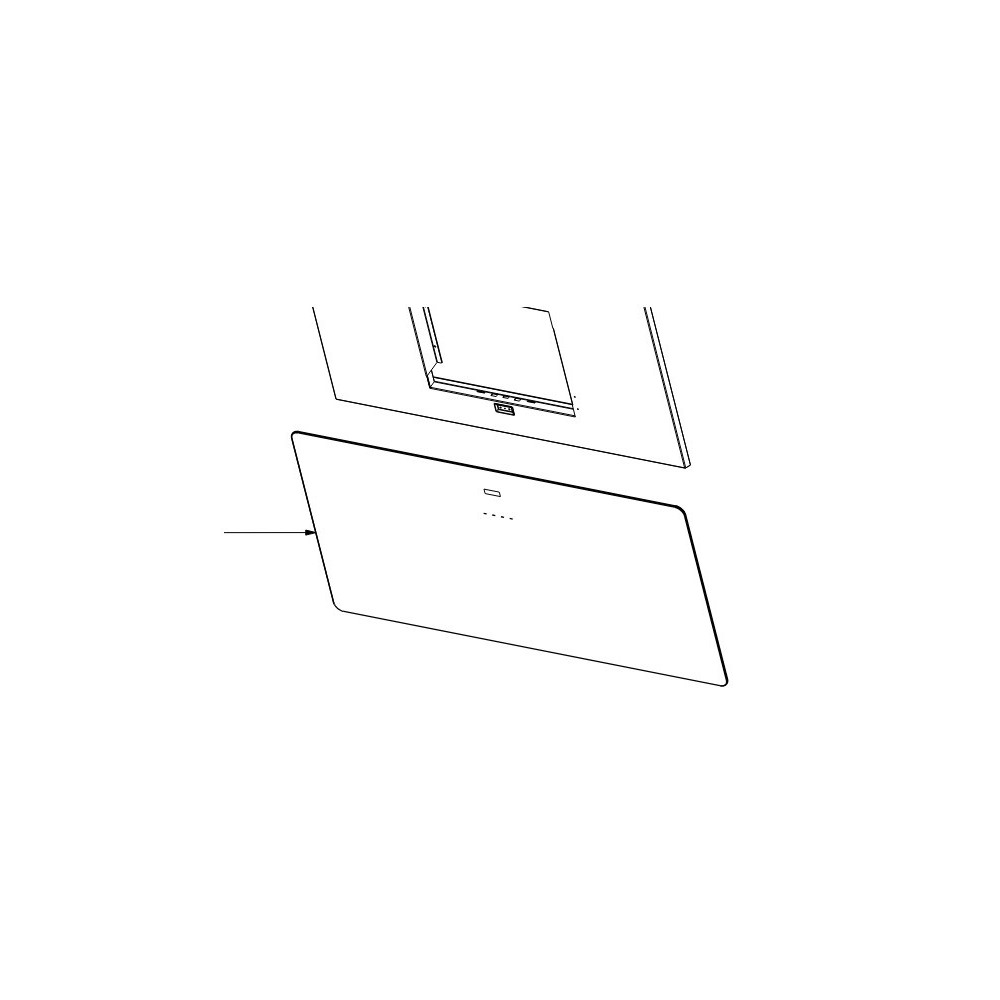 Verre de façade pour hotte Roblin 133.0572.125 Verre de façade pour hotte Roblin 133.0572.125