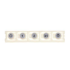 Touche bouton poussoir pour hotte Roblin 133.0326.702