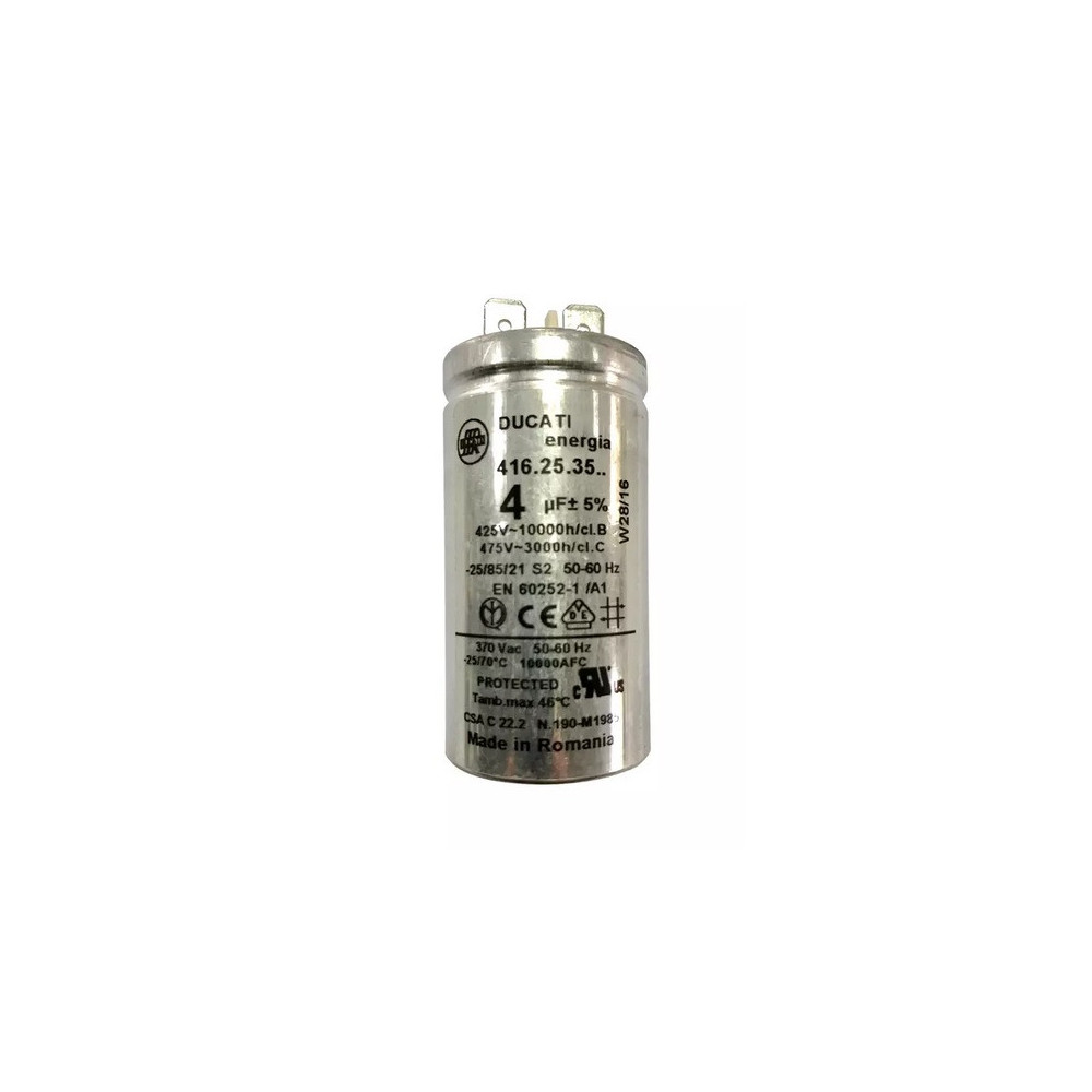 Condensateur de démarrage 4 uF pour hotte Franke 133.0060.896 Condensateur de démarrage 4 uF pour hotte Franke 133.0060.896