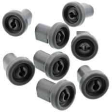 Kit de 8 roulettes pour panier supérieur de lave-vaisselle Electrolux 