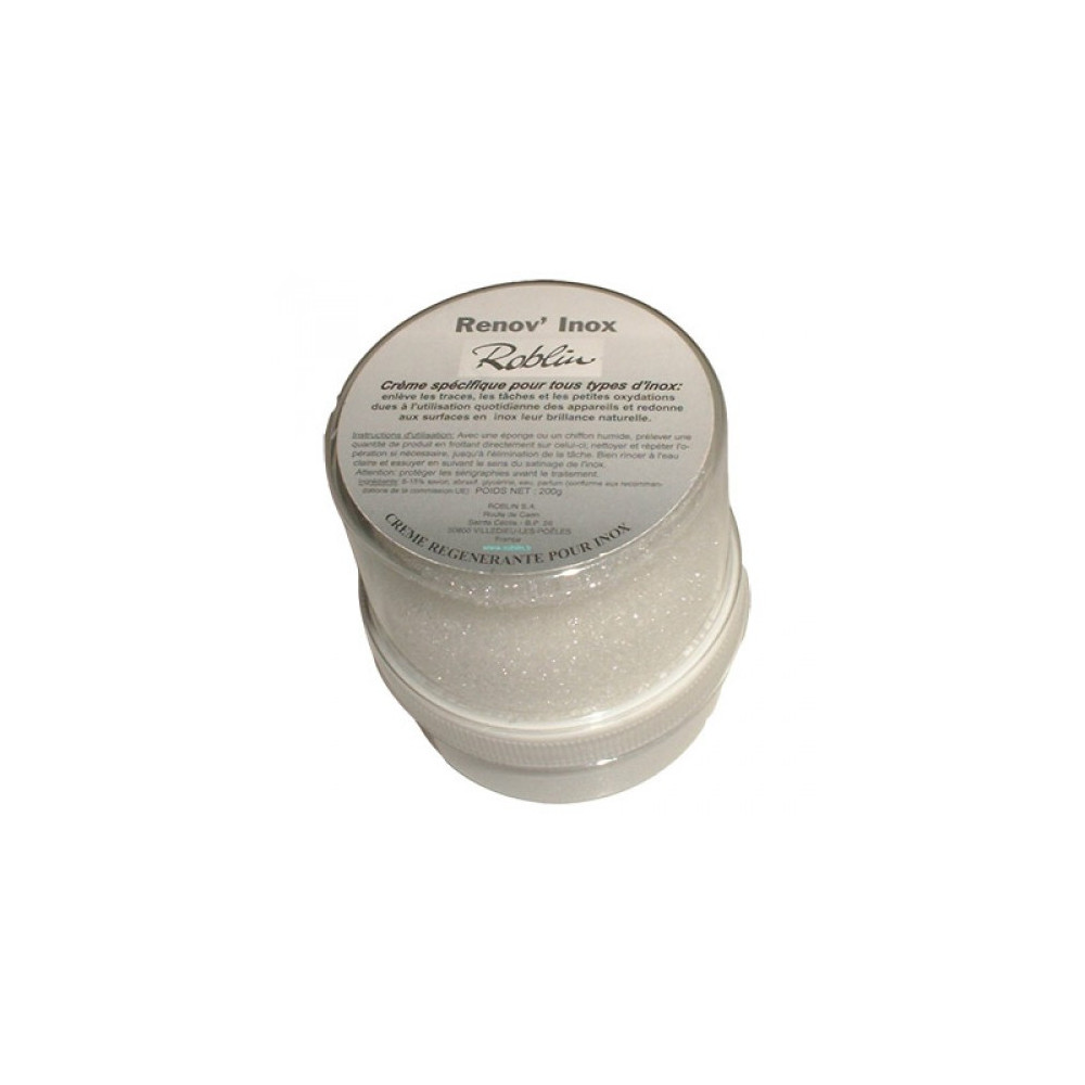 Crème régénérante pour les surfaces en inox