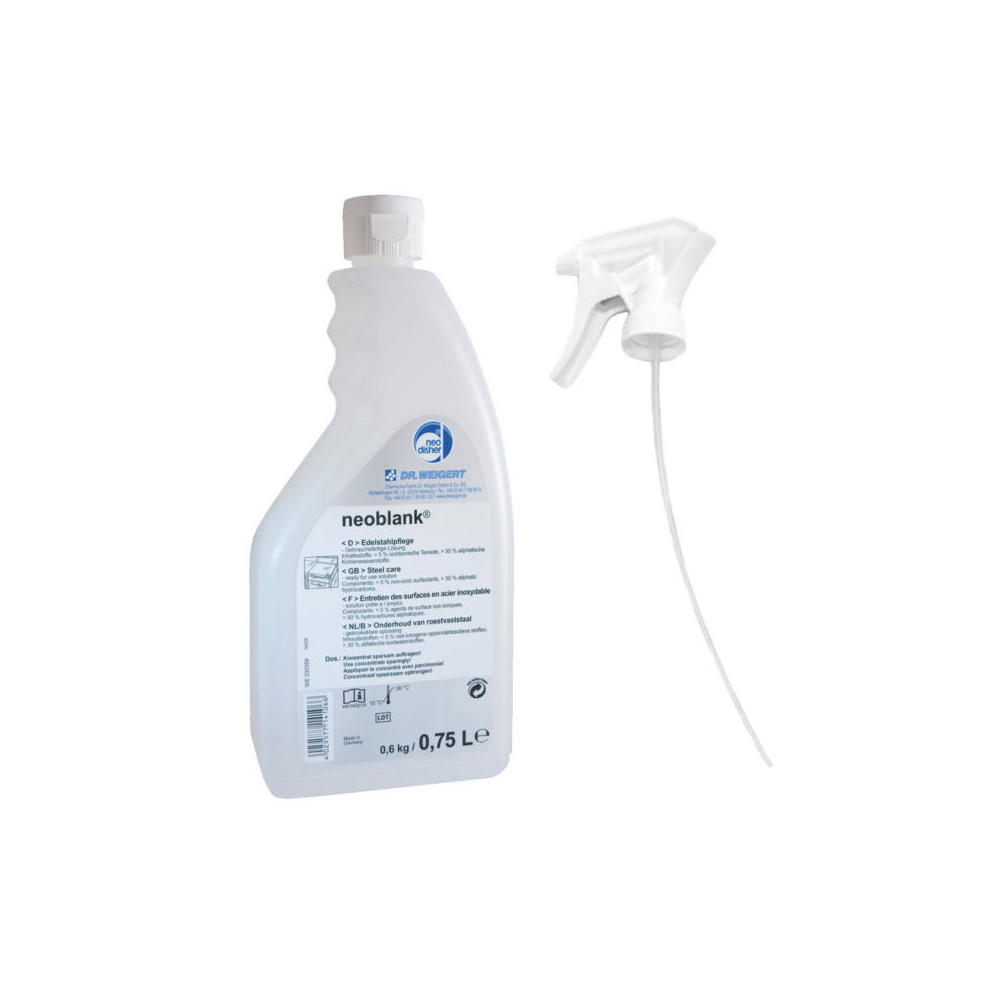 Dr Weigert Neodisher Neoblank Inox Soin Lubrifiant 75 cl Dr Weigert Neodisher Neoblank Inox Soin Lubrifiant 75 cl
