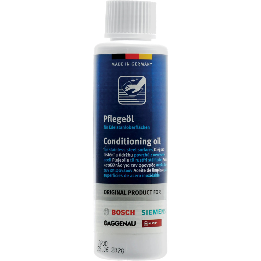 Huile de nettoyage acier inoxydable Bosch Siemens Gaggenau Neff 00311945 Huile de nettoyage acier inoxydable Bosch Siemens Gaggenau Neff 00311945