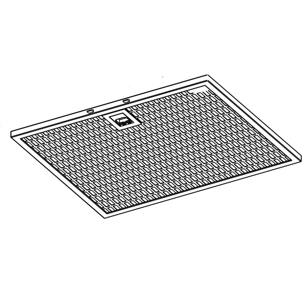 Filtre métallique de hotte 133.0441.312 253,5 X 204