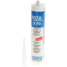 Cartouche de silicone neutre blanc OTTOSEAL S70 310ml pour pierre naturelle, référence 00310818