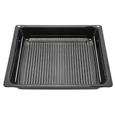 Lèchefrite professionnelle anthracite avec grille métallique pour four Bosch Siemens, référence 17002738