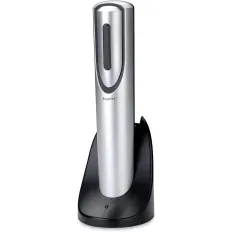 Tire-bouchon électrique Essentials de marque Berghoff avec coupe-capsule et support, référence 17004255