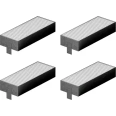 Jeu de 4 filtres acoustiques avec joint d'étanchéité pour hotte aspirante Bosch, référence 17004801