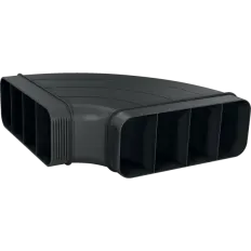 Conduit gaine coudée 90° pour table de cuisson ventilée Bosch, référence 17005348