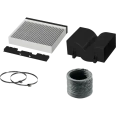 Kit de recyclage CleanAir Standard avec filtre anti-odeurs pour hotte murale, référence 17006587