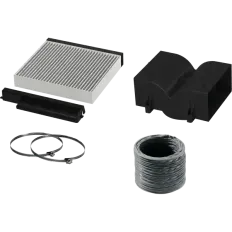 Kit de recyclage Clean Air Standard pour hotte aspirante murale, référence 17006589