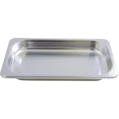 Plat inox non perforé profondeur 40mm pour four vapeur Bosch, référence 00577552