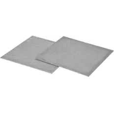 Jeu de 2 filtres métalliques 28,4 x 28,4 cm pour hotte aspirante Bosch Siemens, référence 00298619