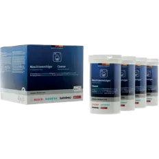Pack éco de poudre nettoyante pour lave-linge de marque Bosch, référence 00312518