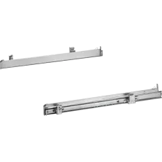 Rail télescopique Cliprail 1 niveau en acier inoxydable pour four Bosch, référence 17003241