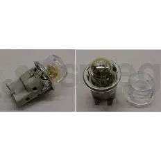 Porte-lampe complet avec verre et ampoule pour four Smeg, référence 696050220