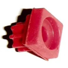 Patin ou pied de couleur rouge pour grille de plaque gaz Smeg, référence 764010175
