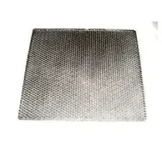 Filtre métallique anti-graisse rectangulaire 390x275 mm pour hotte Roblin, référence 13ME012