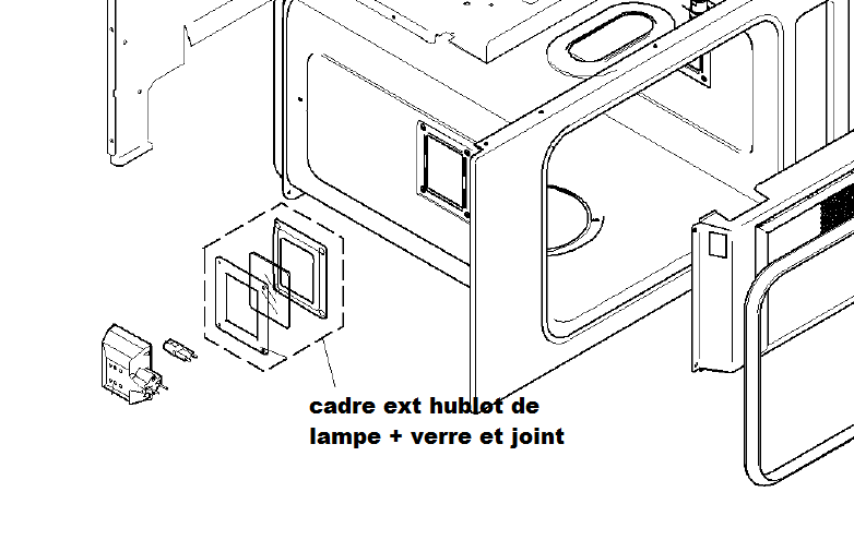 Pièces détachées > Four et Cuisinière > Verre de lampe pour four