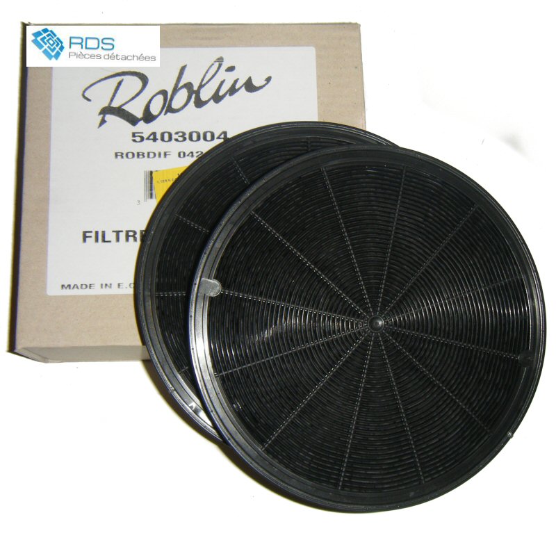 Filtres de hottes > Filtre à Charbon > Filtre à charbon Roblin 5403004  112.0158.515 // 5403004 - Pièces détachées pour l'électroménager d'origine  toutes marques, Vente de pieces detachees electromenager et accessoires pour